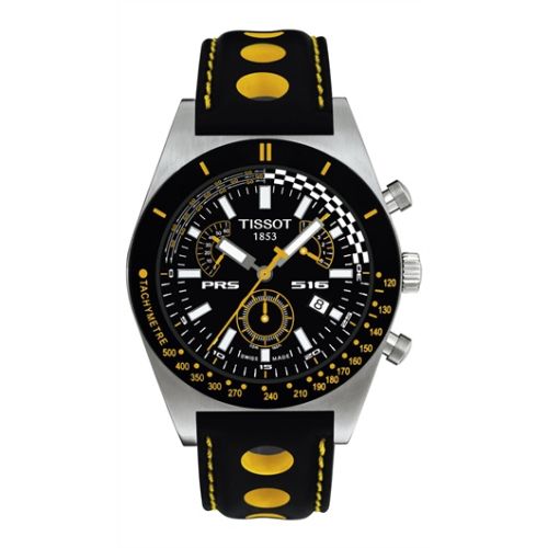 Tissot PRS 516 Quartz Chronograph 40 Stainless Steel / Black / Strap